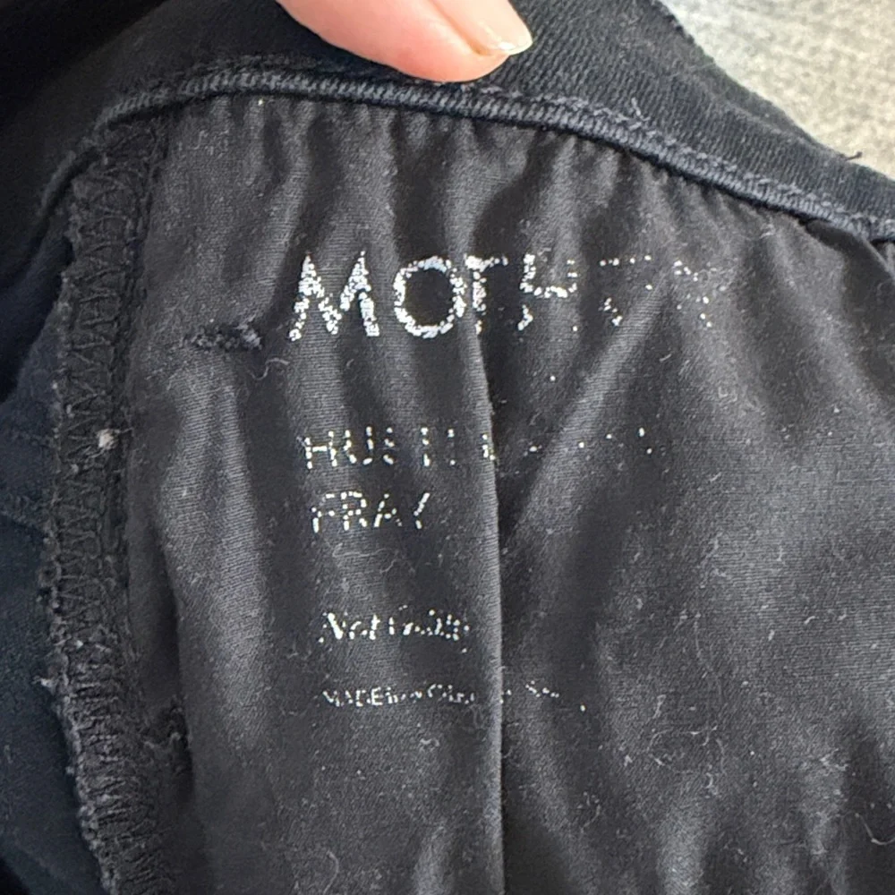MOTHER The Mid Rise Dazzler Ankle Jeans Not Guilty Black Size 30
